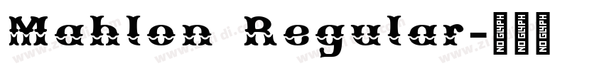 Mahlon Regular字体转换